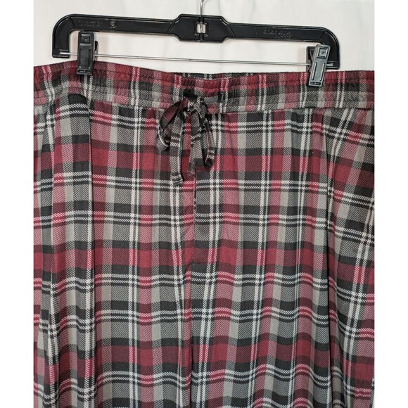 Sonoma PJ Pants XXL Men's Gray Red Plaid Seriously Soft Pajama Drawstring Pocket - Picture 2 of 6